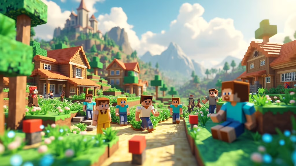 Minecraft society developed by AI